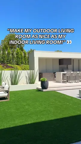 That indoor living room is not getting much use with a backyard like this! 💯 #BackyardDesign #pool #swimmingpool #luxury #backyardtransformation #luxurybackyard 