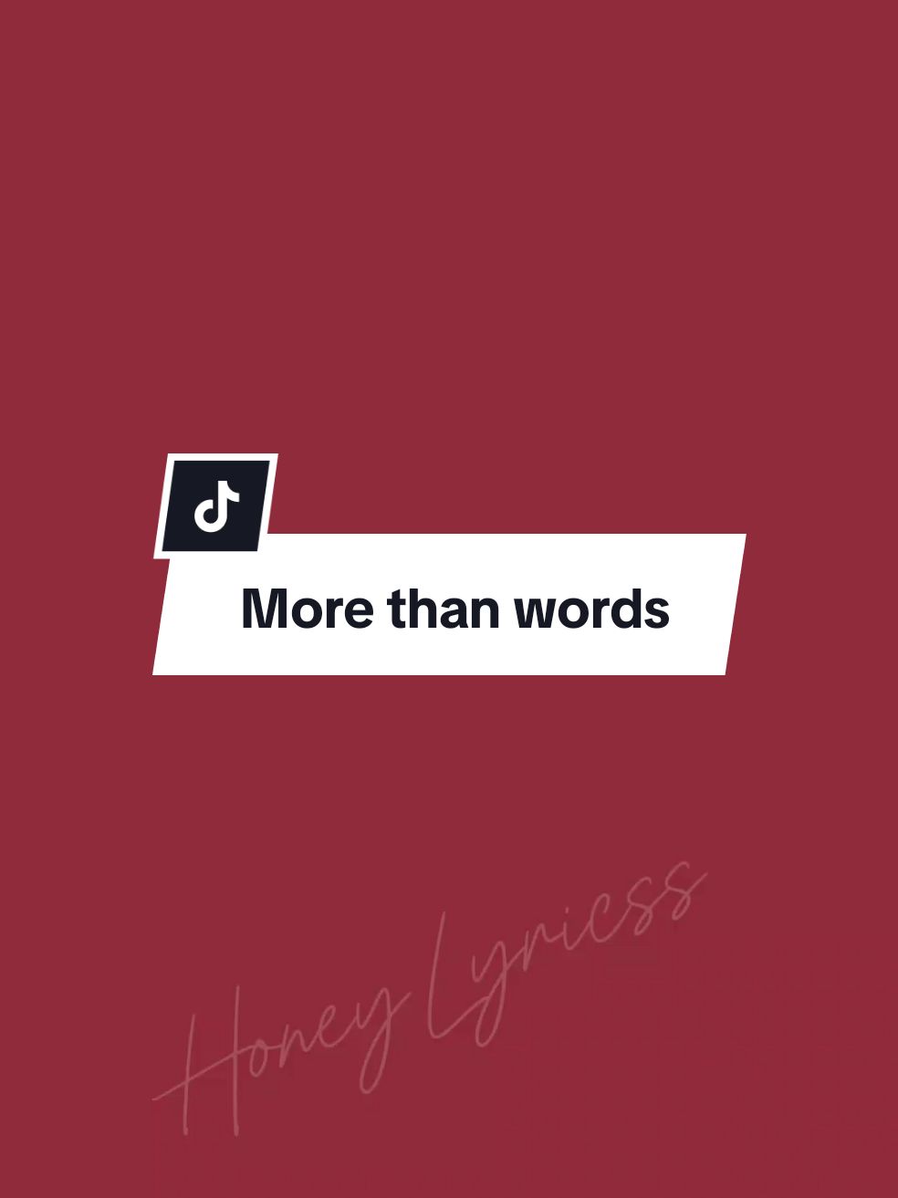 More than words 🎶 - Extreme #fyp #HoneyLyricss #foryou #spotify 