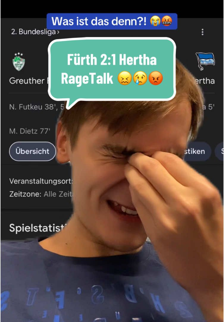 Katastrophal, Katastrophaler, Hertha BSC 😡😡😡 #eligant #foryou #fyp #fussball #herthabsc #2bundesliga #greutherfürth #ragetalk 