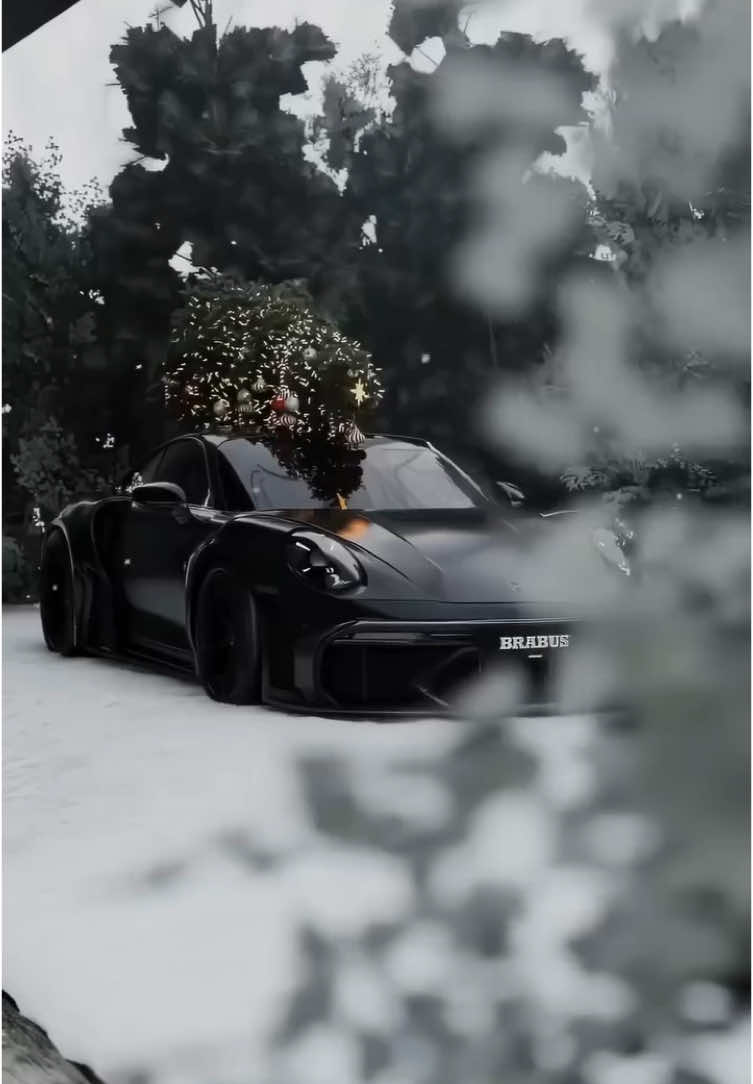 Snow Porsche 🌌❄️ #porsche#brabus#snow#christmas#edit#edits#sally#carrera#edits 