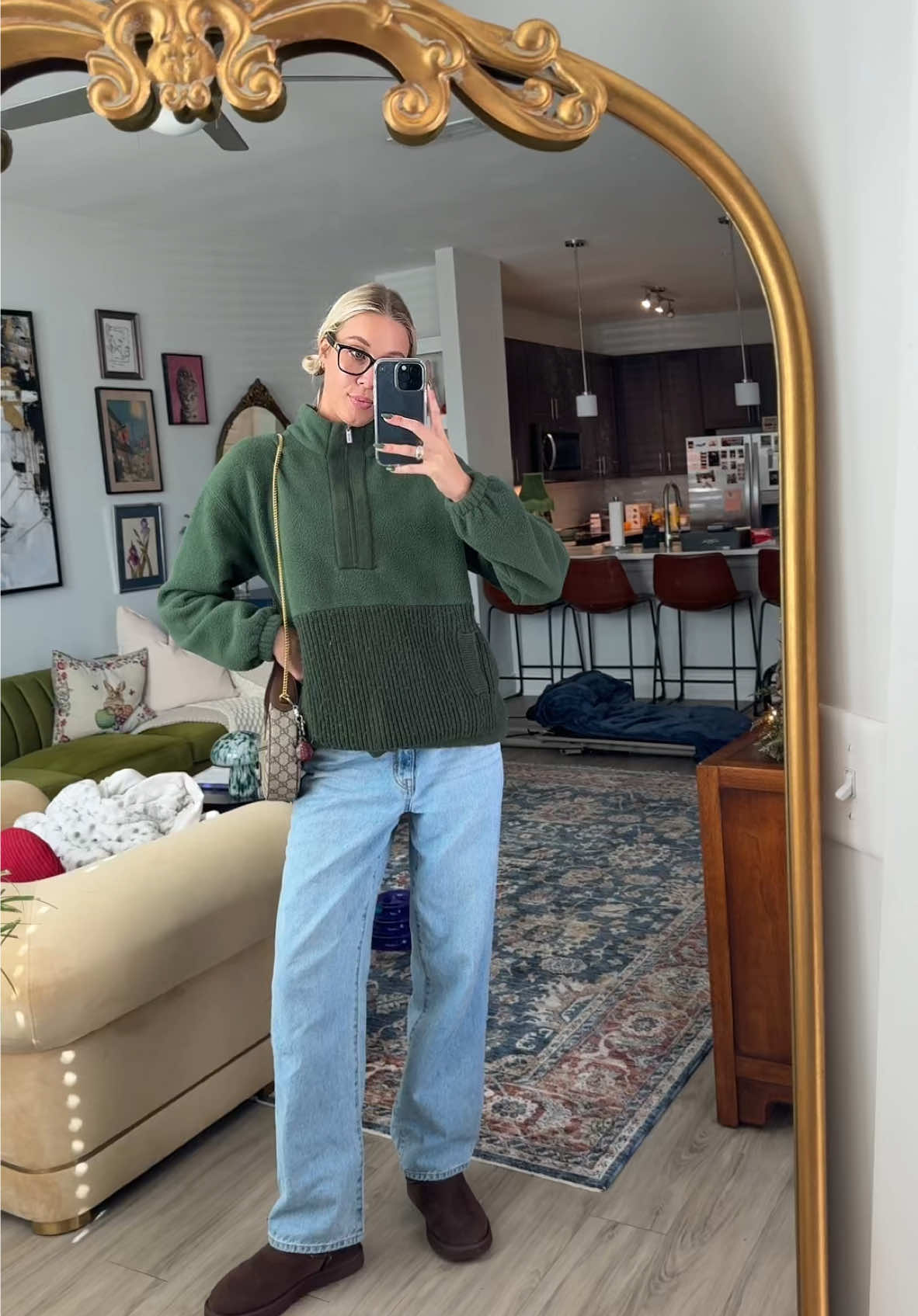 saturday cozy cute shopping outfit 🎄