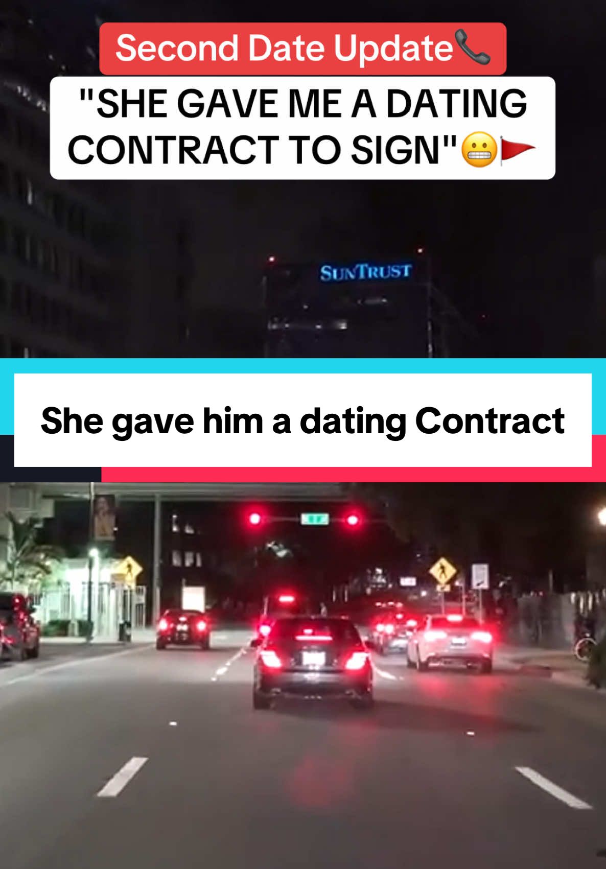 She Gave Him A Dating Contract🚩🚩 Second Date Update #seconddateupdate #prankcall #comedy #funny #laugh #date #fyp #trend #nightride #datenight #couples 