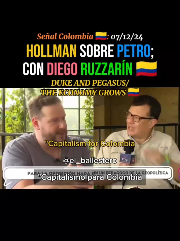 Hollman sobre Petro, con Diego Ruzzarín 🇨🇴. @Diego Ruzzarin  #DiegoRuzzarin #GustavoPetro #PactoHistorico 📺🗞️ . Editado a 1 minuto y subtitulado: @el_ballestero 📜🗿. . 