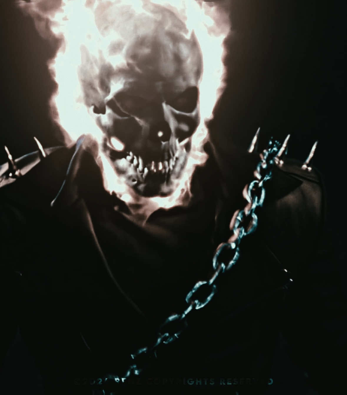 give us ghost rider movie already :/  {original content} #ghostrider #ghostrideredit #mcu #marvel #aura #auraedit #marveledit #renz🦇 