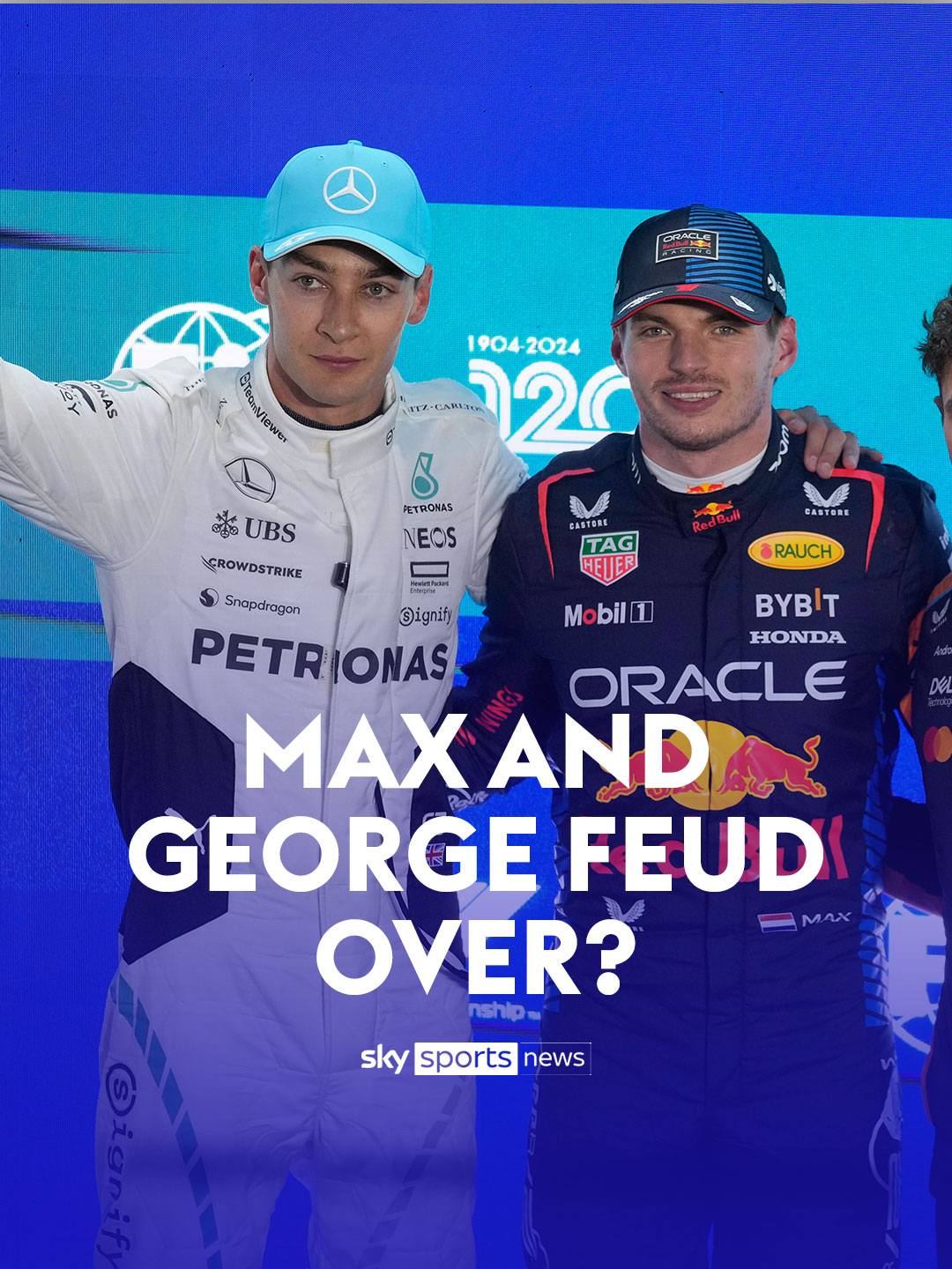 Has the feud between Max Verstappen and George Russell been resolved? 🤝 #f1tiktok #georgerussell #maxverstappen