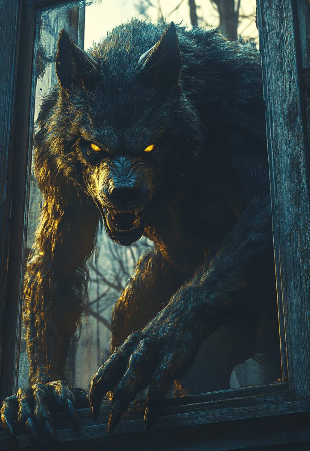 Do you feel safe at home? 🐺👀 IG: @nehemiasilver  #werewolf #wolf #creeping #homesafety #darkfantasy #horror #tiktokhorror #fantasycreatures #creepyvibes #stayhome #scarymoments #spooky #loupgarou #lycan #nehemiasilver 