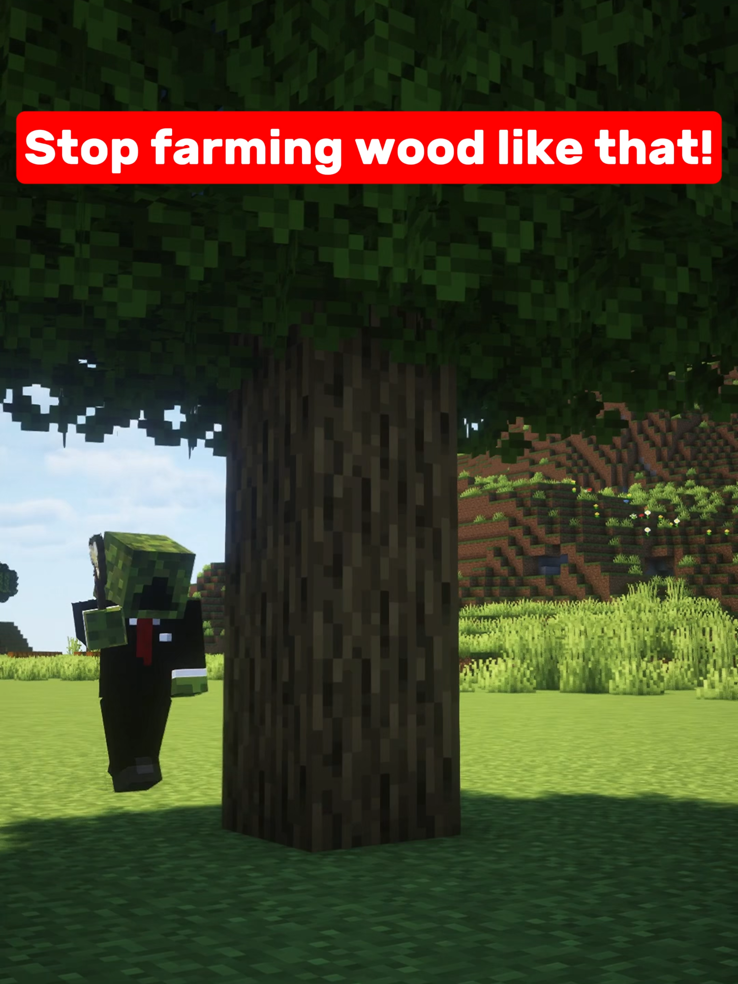 Minecraft Wood farm #Minecraft #minecraftbuilding #minecrafttutorial