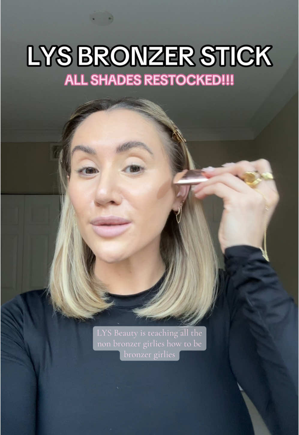 GRAB IT ON SALE BEFORE YOUR SHADE SELLS OUT!! The LYS bronzing sticks are not only the best bronzer sticks i tried in 2024, but one of the best makeup products ive tried ever from tiktok shop #lysbeauty #bronzer #contour #tiktokshopholidayhaul #tiktokshopcreatorpicks #makeup #ttsbeautybesties #makeuptok 