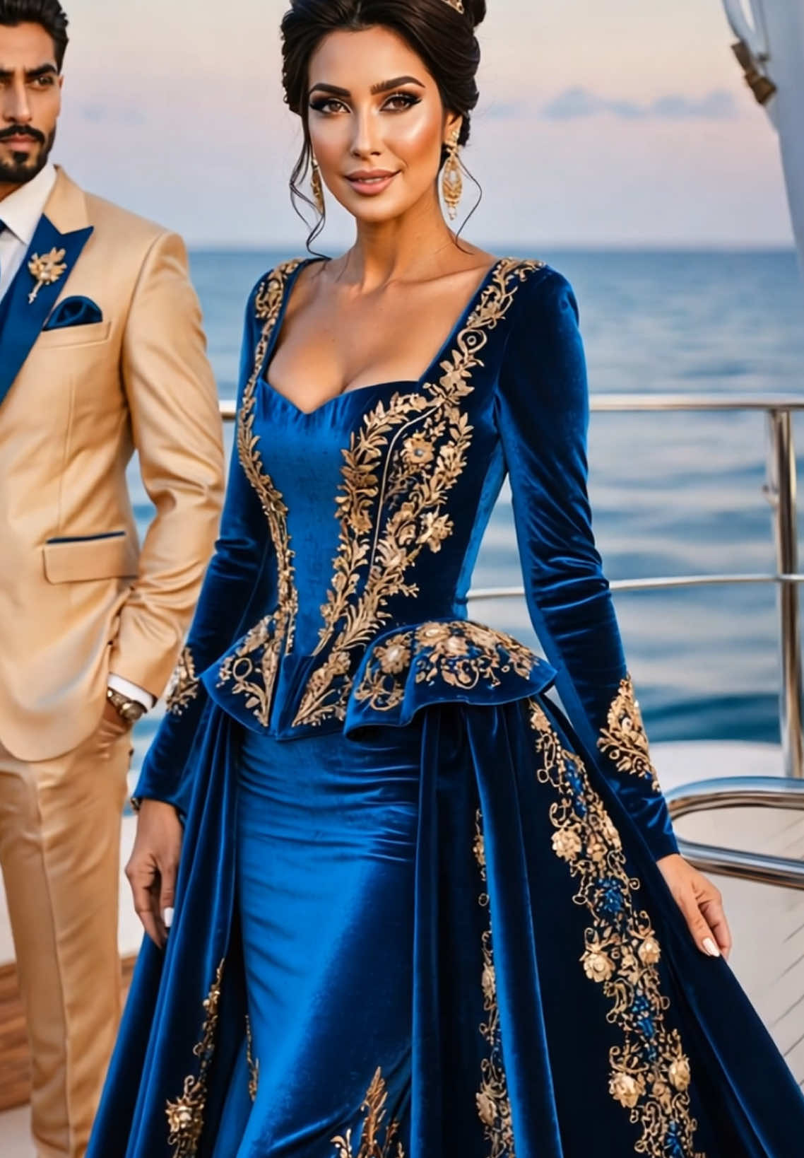 Nos modèles Azur 💙🤍🦋🩱🐳#mariage #weddingday #couturetiktok #luxe #makeup#coiffure #videoviral 