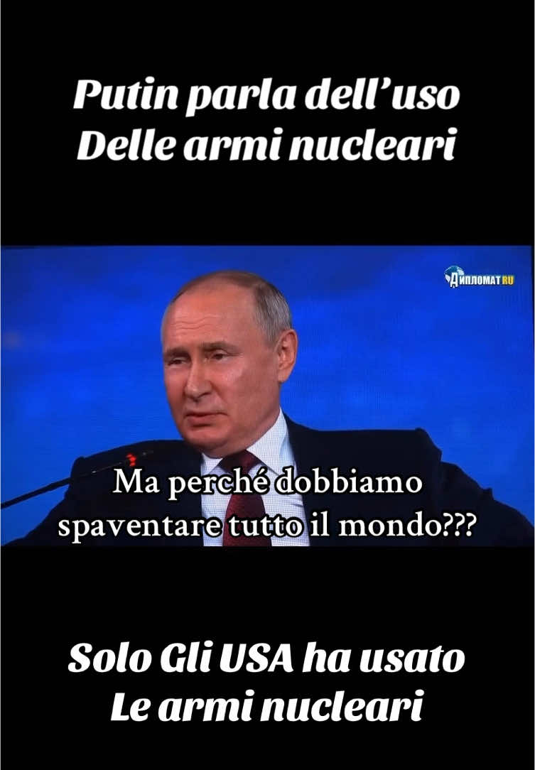 L’uso delle armi nucleari non è uno scherzo #putin #guerra #foru 