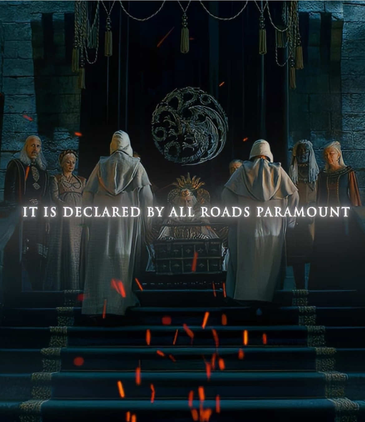 King Viserys Targaryen | Most Powerful Re-Entry Scene Ever 🔥 ALL RIGHT BELONG TO HBO AND MAX! #viserystargaryen #edit #hbomax #houseofthedragon #entry #realm #fyp #OnTheFloor 