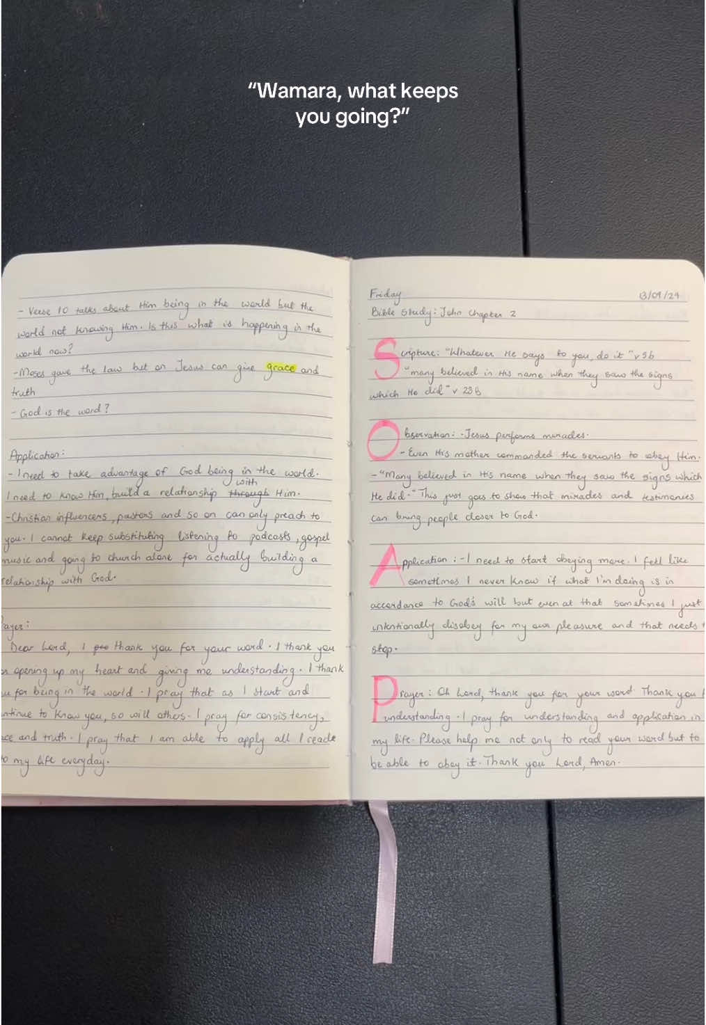 And He continues to show up for me over and over again. God is so good! For the first time, I finished a whole book of the bible. I’ve tried it in the past but never read with understanding. This time, I challenged myself to read John with understanding using the SOAP method and I’m so glad I did. Praying for consistency as I start the next book. If you’re struggling to understand the bible, this method just might help. #Godisgood #soapbiblestudy #biblestudy #readyourbible #John 