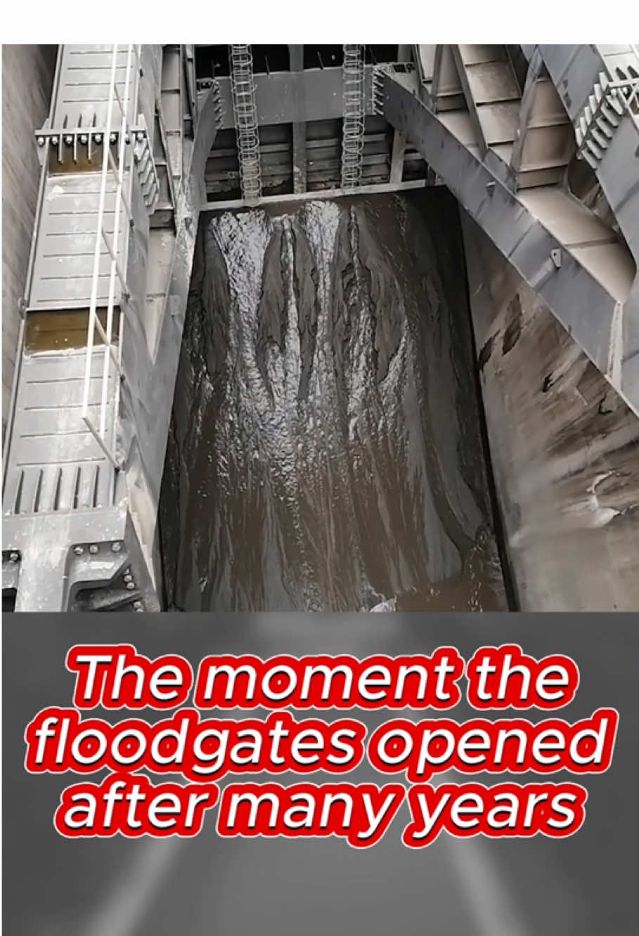 The moment the floodgates opened after many years #viral #fyp #fypシ゚viral #usa #foryou #water #open #release #gate #discharge #dam 