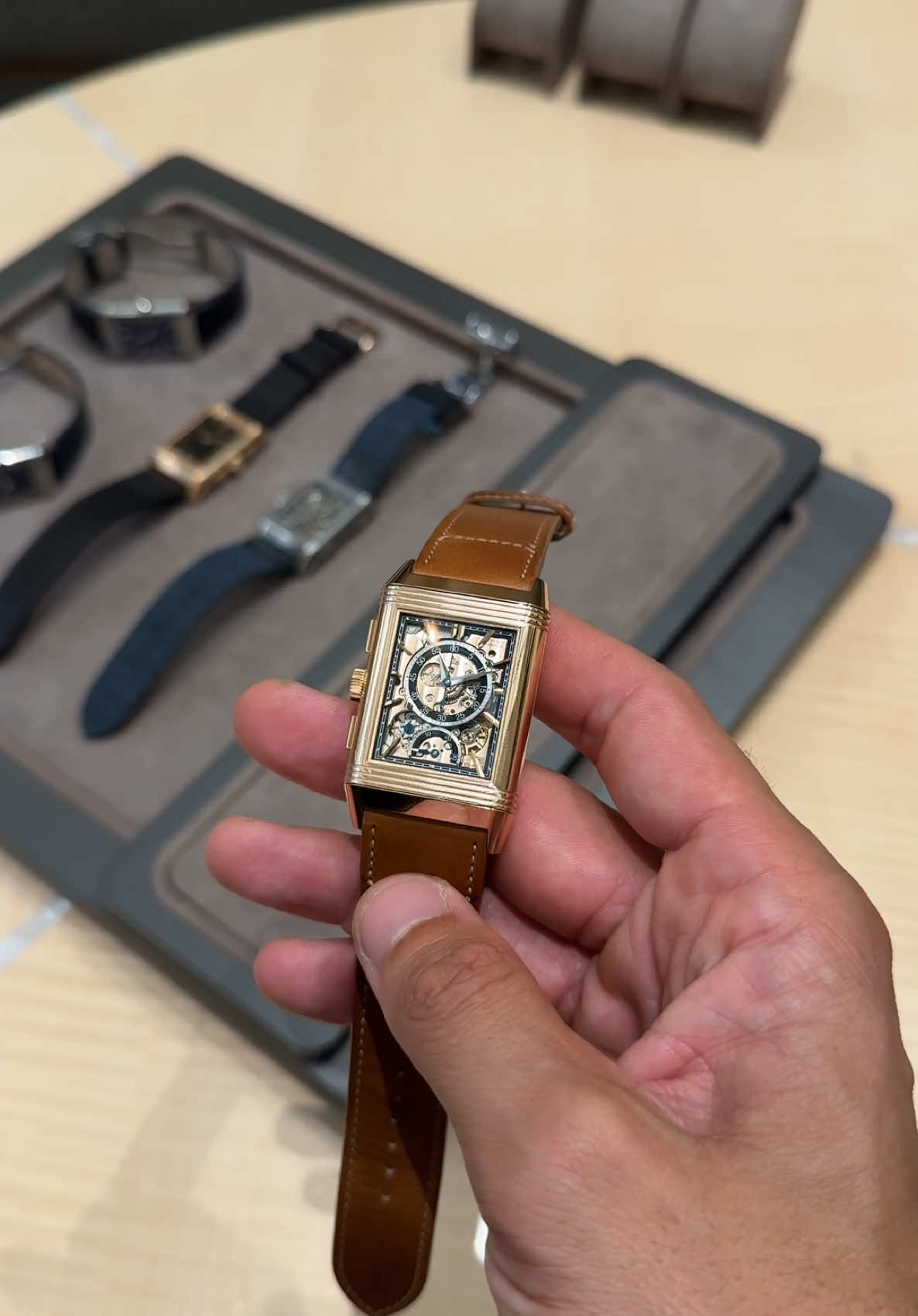 Thoughts on this new Jaeger-LeCoultre Reverso Tribute chronograph?  #jaeger #jaegerlecoultre #jlc #jlcreverso #reverso #luxurywatches #luxurywatch #watches #swisswatches 