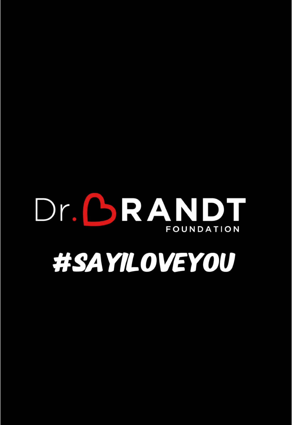 Say I Love You❤️ #sayiloveyou #Love #chairty #MentalHealth #drbrandt 