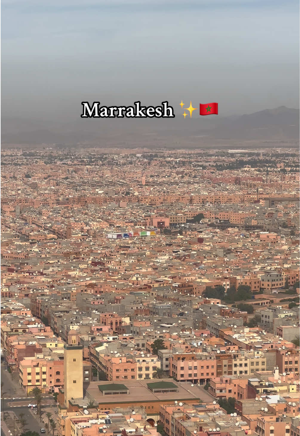 Flying over Marrakech 🛬🇲🇦#morocco #fyp #bled #marrakech 
