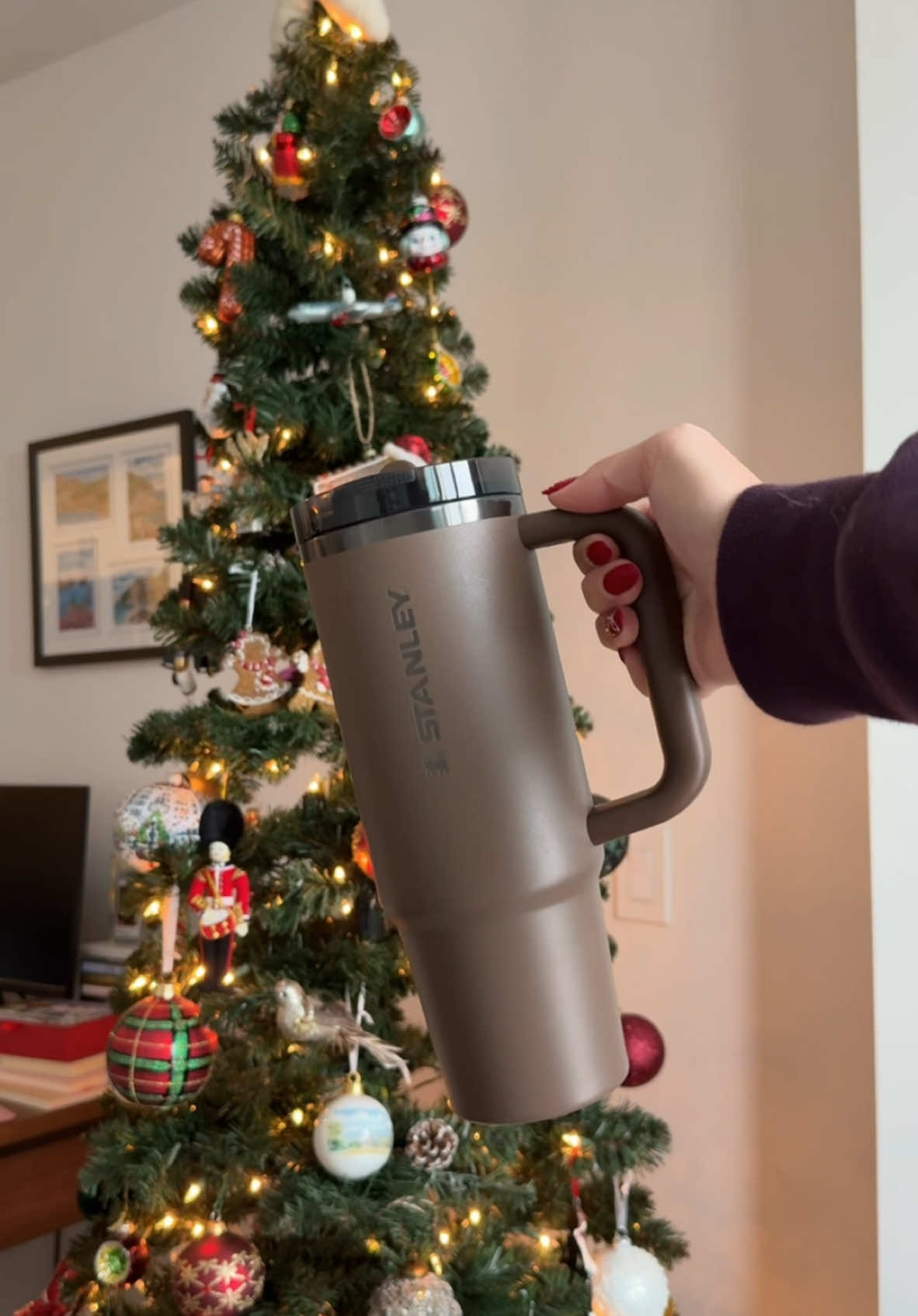 If I was a water bottle id be her🤎 @Stanley Brand finally came out with the bottle we’ve all been waiting for leakproof with a handle! Obsessed and will be getting all the colors #stanleytumbler #fallvibes #christmas #espresso #stanley #stanleybrand #stanleyquencher 