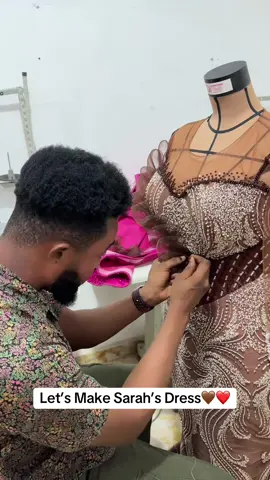 Let’s Make Sarah’s Dress With Love & Passion 🤎❤️🤍 #kk_ultimate_creations #fypシ゚viral #viralvideo #foryoupage #foryou #TikTokFashion #tiktokghana🇬🇭 #trending #fyppppppppppppppppppppppp #goviral #ultimatewoman #takoradidesigner #bride #ghanaiandesigner 