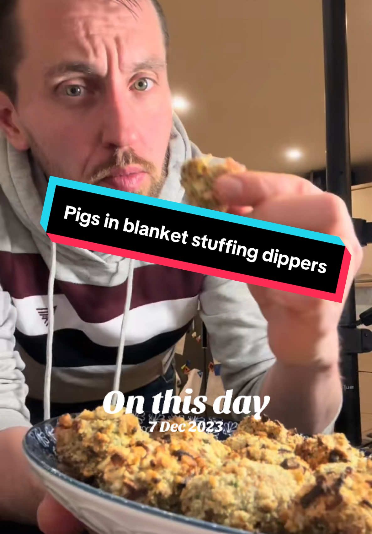 #onthisday - pigs in blankets again. This time rolled in stuffing!! #FoodTok #tasty #tastyfood #christmas 