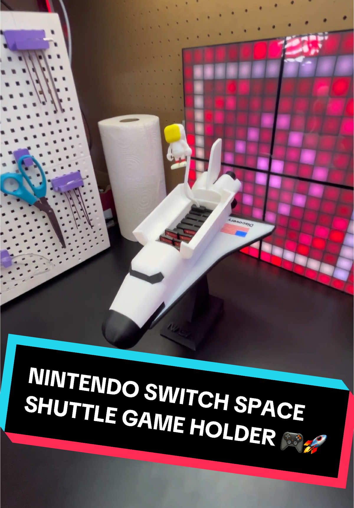 This is out of this world! NINTENDO SWITCH SPACE SHUTTLE GAME HOLDER 🎮🚀 #3d #3dprinting #3dprint #3dprinted #fyp #fypシ #viral #zxycba #3dprints #3dprintinglife #3dprintingtiktok #3dprintingfail #3dprintingnerd #3dprintingtips #3dprintingideas #bambu #bambulabs #bambup1p #asmr #3dprintingasmr #satisfying #satisfyingvideo #nintendo #nintendoswitch #switch #switchgames #nasa #space #spaceship #spaceshuttle #nasaspace #nintendoswitchgames #nintendoswitchforlife 