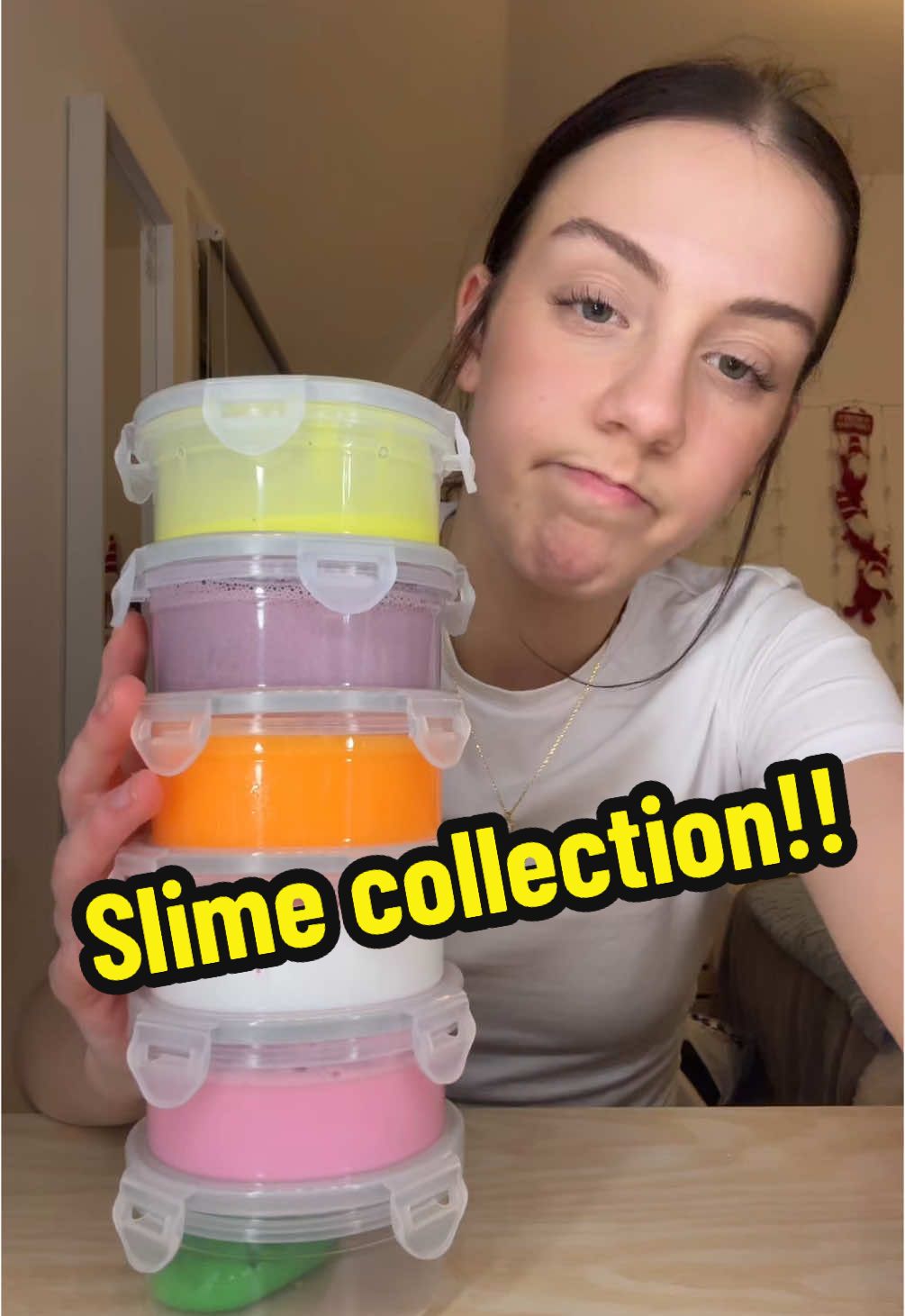 Slime collection!! #fyp #tiktok #slime #slimeasmr #asmrslime #slimecollection 