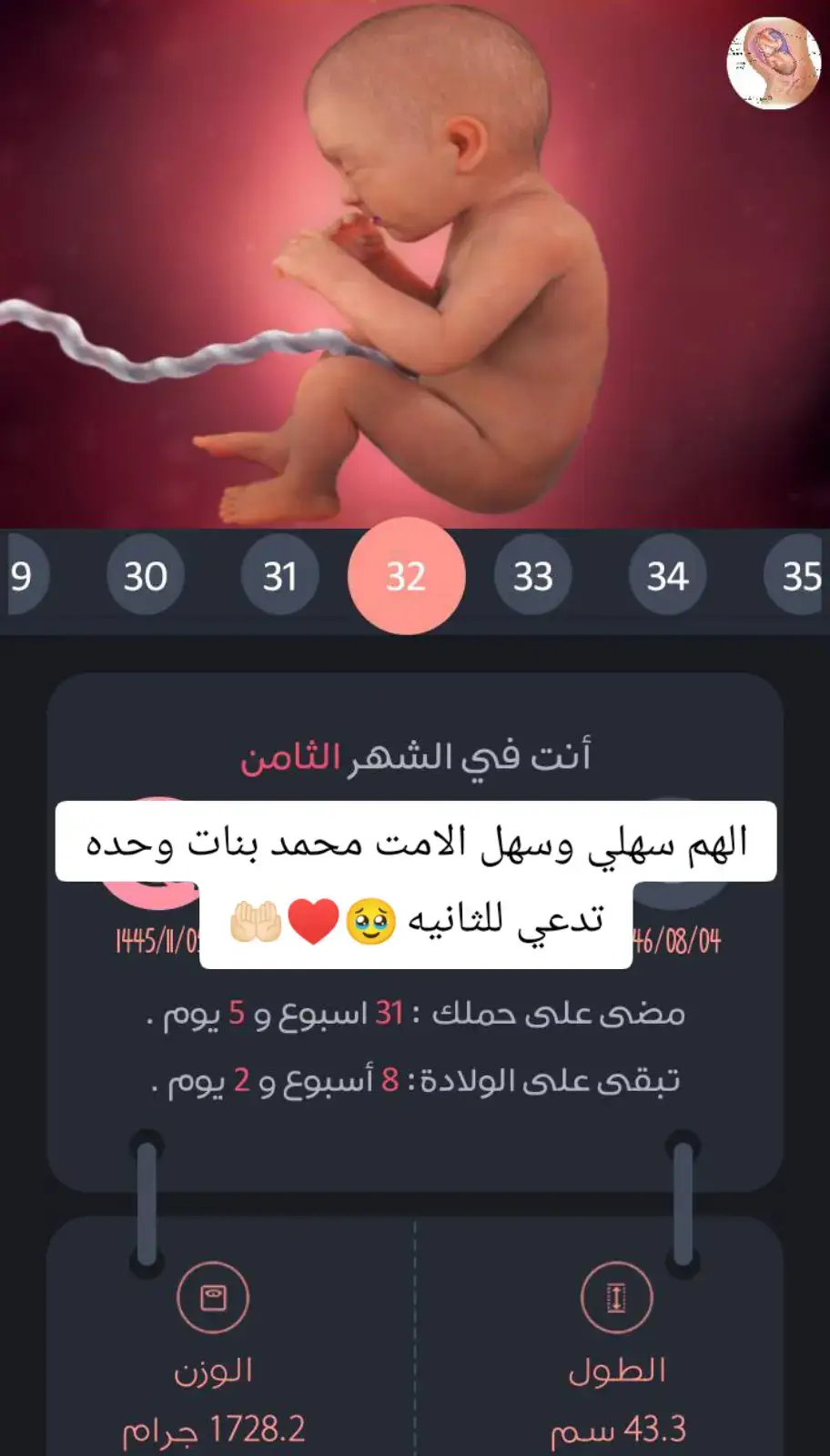 #حوامل_اي_شهر_صرتو_🤰🤰😍🦋 