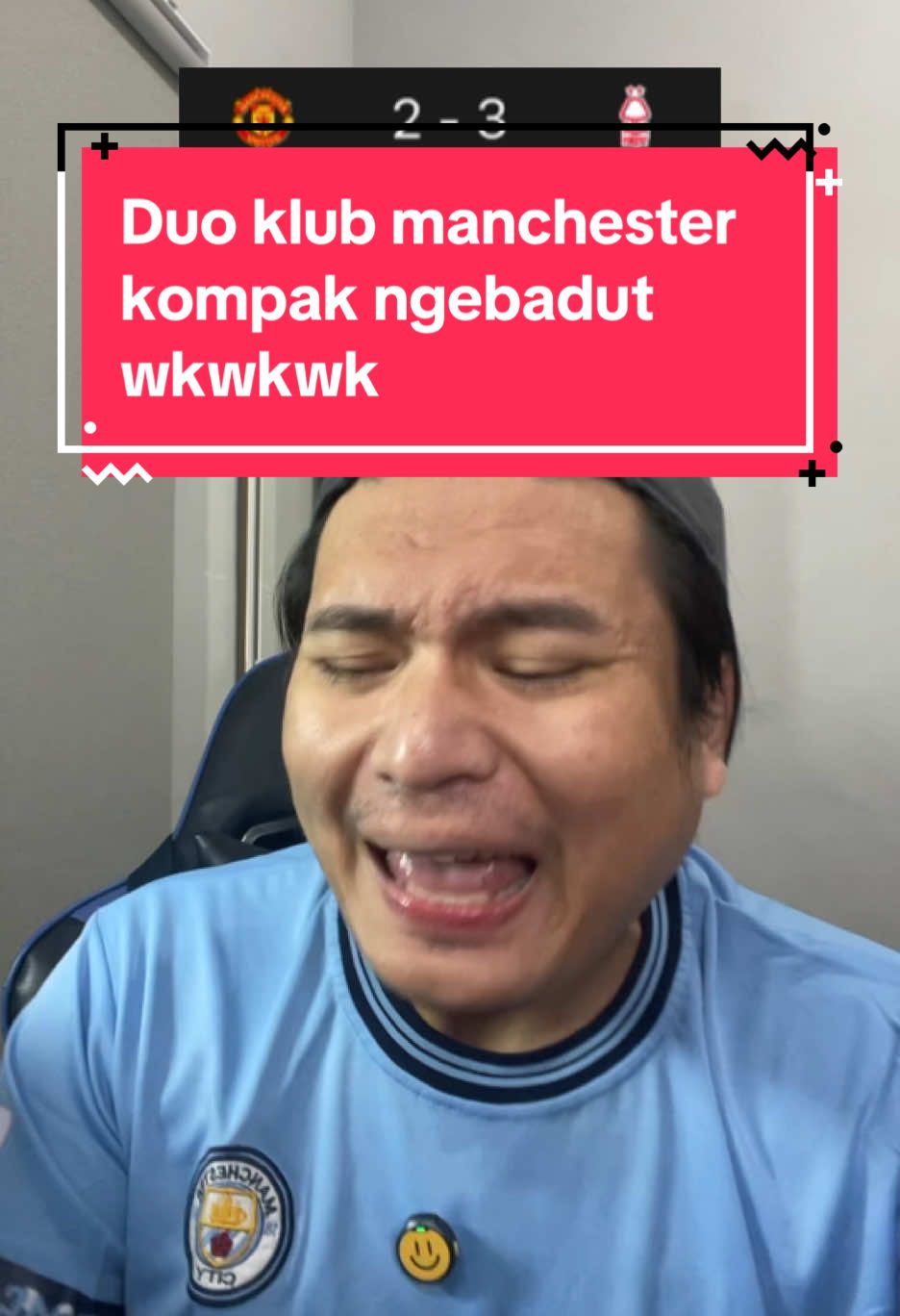 Duo klub manchester kompak ngebadut dimalam minggu hahaha manchester united kalah 2-3 dari notthimham forrest, sedangkan man city seri 2-2 sama crystal palace #manchesterunited #manchestercity #klublawak #ligainggris