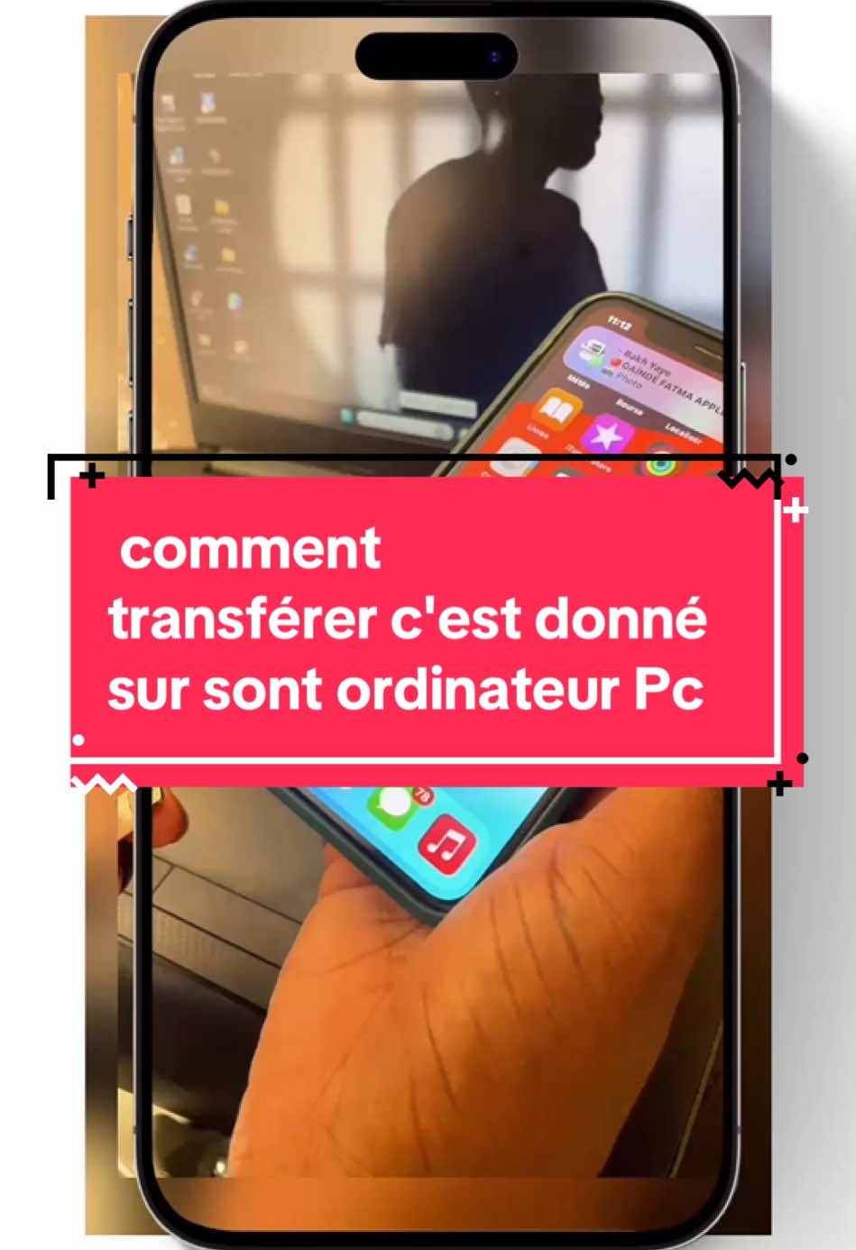 comment transférer c'est donné sur sont ordinateur #astuceiphone #iphonetips #techtok #iphonetricks #ios18