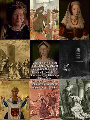 Do you want a video about her story? Margaret was killed during the period of terror in which Henry VIII, after the execution of Anne Boleyn, got rid of all those who, very close to the crown (like Margaret, of a noble family, was also godmother of one of the dead sons of Henry and Catherine of Aragon) feared they might be traitors. #history#storia#margaretpole#henryviii#thetudors#thetudorsedit#historytok#historias#historyfacts#tudor#britishhistory#tudortok#tudordynasty#henryviiiwives#margaret#saint#saintmargarets  