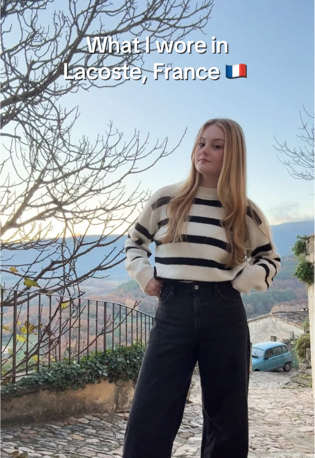 What I wore in Lacoste, France 🇫🇷 ✨🥐 #scadabroad #travel #scad #scadsavannah #scadbound #lacostefrance 