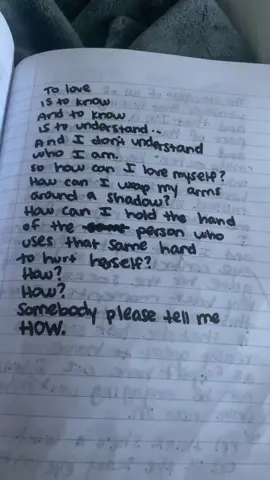 somebody please tell me how. #poem #poetry #journal #poet #MentalHealth #depression #writer 