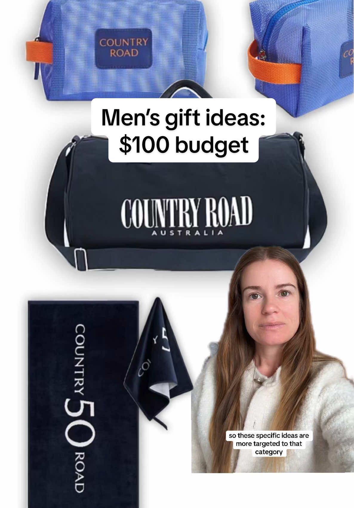 Need some easy gift ideas for the guys in your life? I’ve pulled together 5 options for $100 using the @Country Road spend & save deal (spend $150, save $50). ☀️ 3 summer/beach picks 🏋️‍♂️ 2 gym/sport ideas they’ll actually use Super simple, on budget, and guaranteed to impress. Gifting = sorted. #gifttok #countryroad #gift #gifting #gifts #mensgifts #giftsforhim #christmasgift 