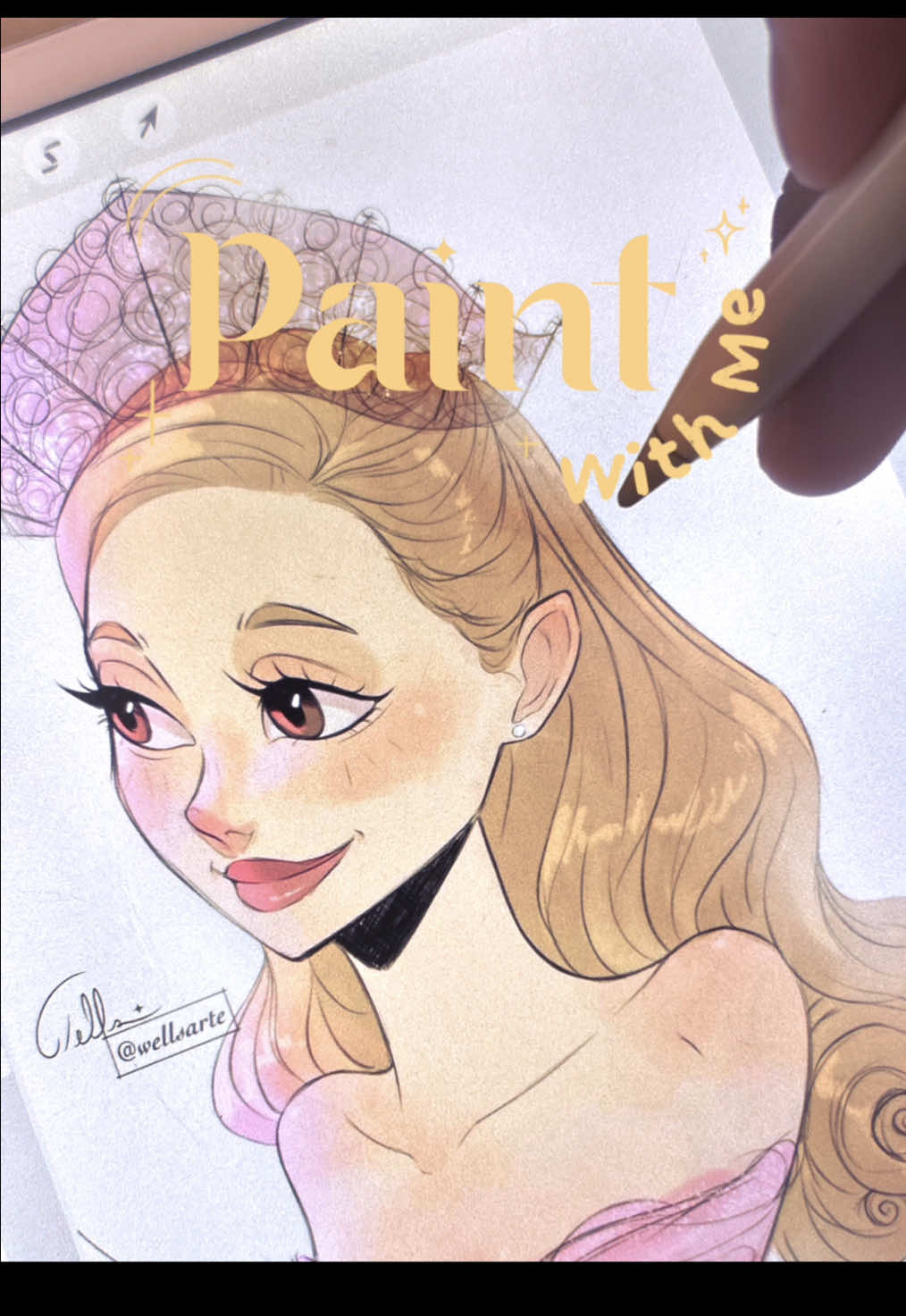 🫧Paint With Me. Ariana Grande em WICKED como Glinda! ☁️Ter feito essa arte me mostrou tantas coisas, deu pra observar o quanto evolui não só meu traço mas também minha forma de pintar, me senti tão inspirado ouvindo toda a trilha sonora de @wickedmovie , o que é a @arianagrande cantando No One Mourns The Wicked? Que obra prima!!! - @wellsarte ✨ #wicked #wicked #arianagrande #cynthiaerivo #noonemournsthewicked #ozworld #draw #drawing #art #arte #desenhando #digitalart #artedigital #cartoon #arianator #arianators #colorindo #ipad #applepencil 