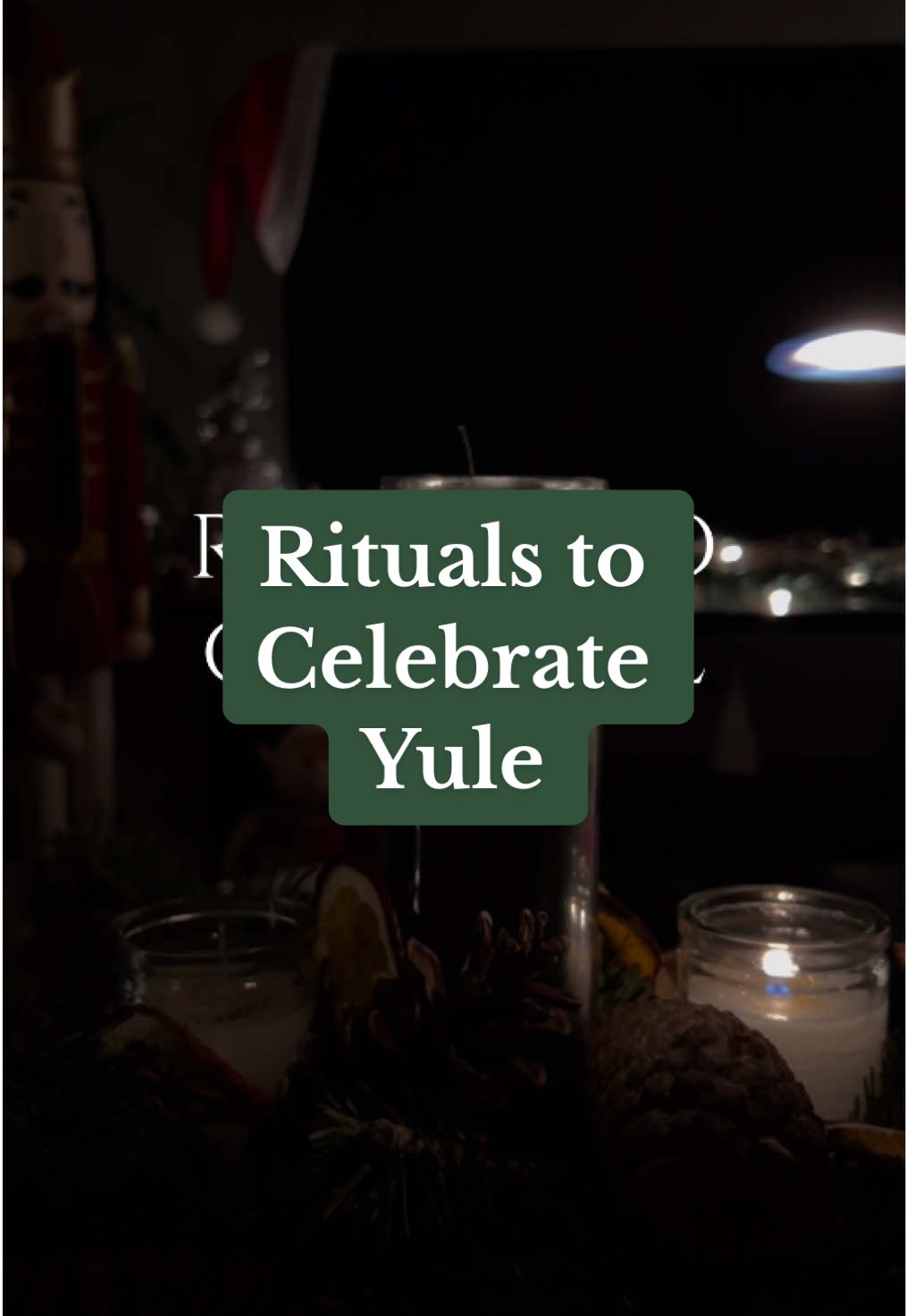 Crisp air, warm lighting, the smell of cinnamon & ginger & firewood, the silence of snow 🖤 Next to samhain this is my second favorite festival to celebrate and decorate my home with. So many rituals you can do with things you can easily find either at your local park/woods, or in your kitchen pantry. #yule #yuletide #wintersolstice #greenwitch #greenwitchcraft #winterwitch #witchyvibes #witchylife #witchythings #witchytip #witchtiktok #easywitchcraft #hearthwitch #witchrituals #witchcraft101 #witchcraftworks #naturewitchtok 