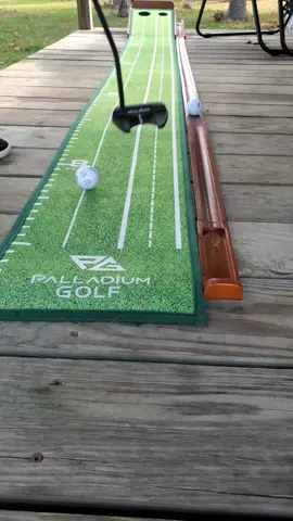 Improve your short game from the comfort of your own home! Introducing the Palladium Golf Indoor Putting Mat.  With its realistic surface and precise alignment guides, you'll be able to practice your putting like a pro.  Perfect your stroke, build confidence, and lower your scores.  Get ready to take your golf game to the next level with the Palladium Golf Indoor Putting Mat. Order now and start rolling in the birdies! #creatorsearchinsights PalladiumGolf #IndoorPuttingMat #GolfTraining #GolfPractice #GolfImprovement