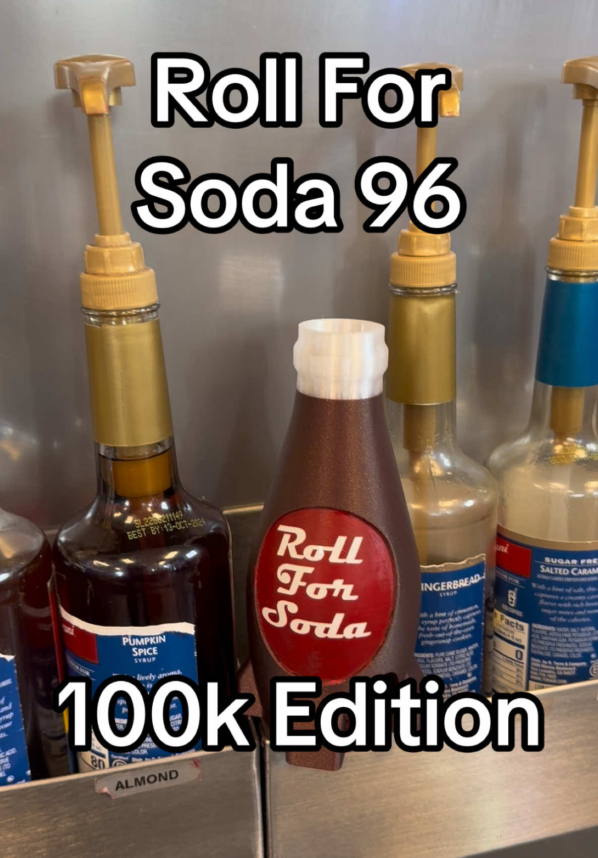 12/7/24 Roll for Soda 96 - 100k Edition! Thank you so much for following. It has been so fun building this amd it feels great hitting 100k! As a special episode (after reading so many greay ideas) we are goong with the 100 pumps of syrup!! Would you try this one? #rollforsoda #dungeonsanddragons #drinks #drinktok #tasty #Foodie #dnd #fail #chaos #tabletop #tabletopgames #funny #energy #monster #rollforsalad #rollforbbq #rollforsandwich #rollforcereal #mixologist #soda #pop #barista #cocktail 