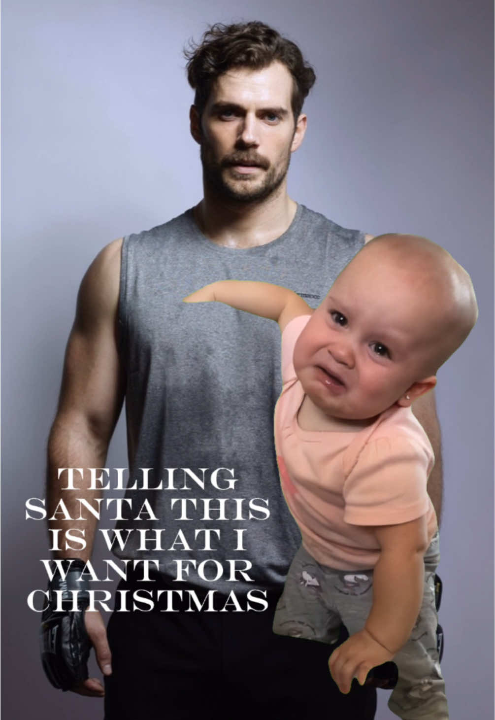 All I want for Christmas, for realssss 🙇🏻‍♀️ 😍🥹 #CapCut #fyp #viral #henrycavill #superman #witcher #tiktok #funny #alliwantforchristmas 