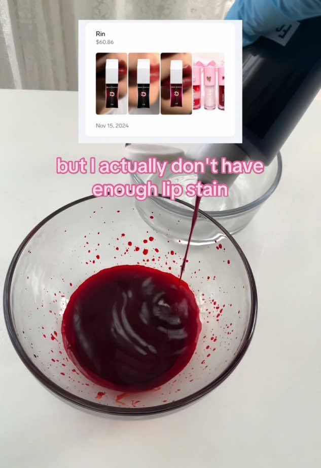 Let’s make some lipstains! 🩸🥀 #makinglipgloss #makinglipstain #lipstain #lipglossbusiness #lipgloss #makelipglosswithme #mochecosmetics #makinglipstick #bloodlipstain #bloodyliptint #vampirelipstain #packingorders 