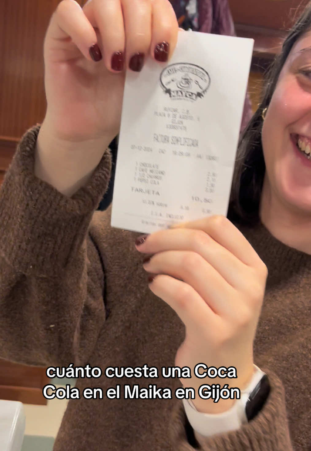 Flipando con el precio de la cocacola en Mayca #gijon #cafeteriagijon 