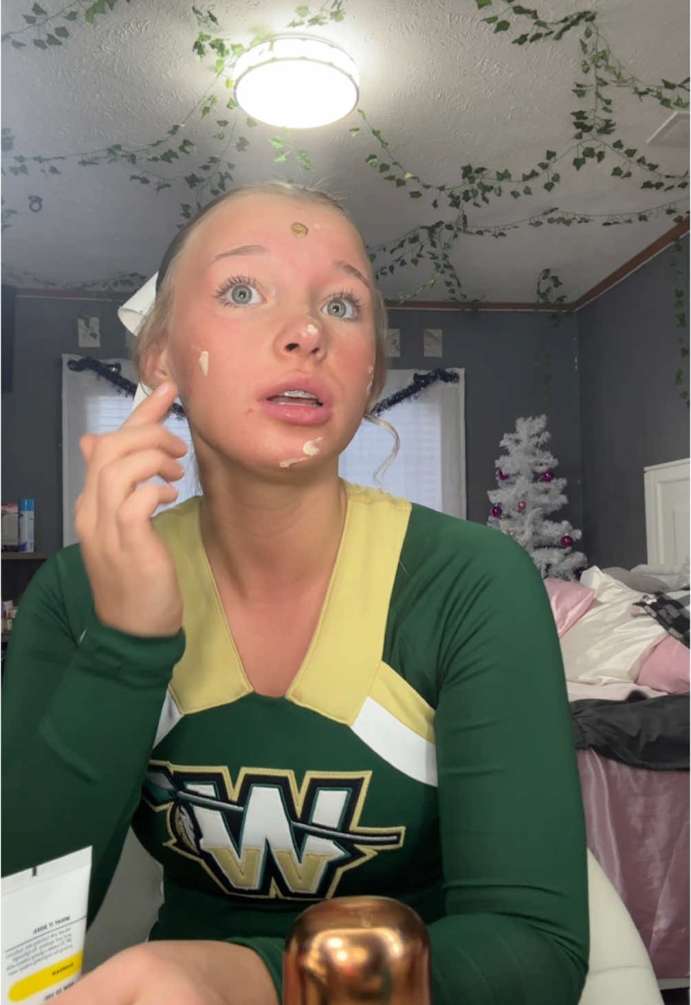 grwm #grwm #cheer #basketball #hair #fypシ 