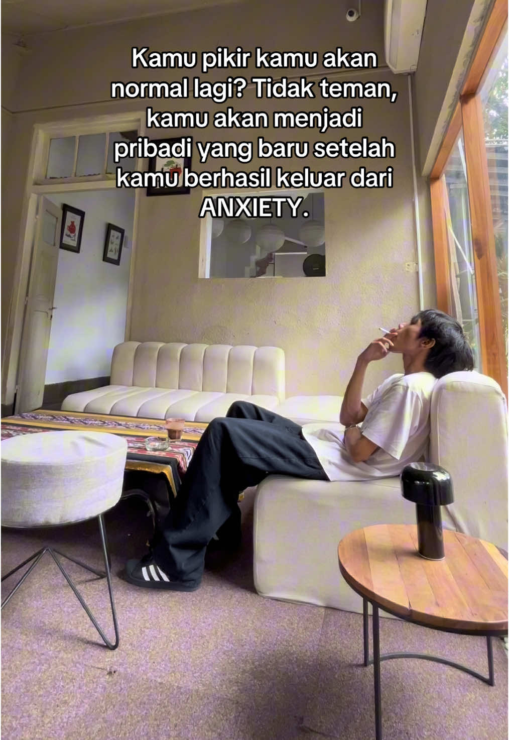 Kamu nanti jauh jauh lebih normal lagi, intinya kalian mau belajar. #anxiety #anxietyrelief #anxietydisorder 