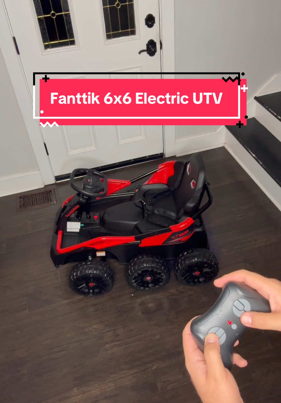 This new electric 6x6 UTV from Fanttik would be a perfect holiday gift for the kids 👌 #electric #utv #gifts #rc #car #giftideas #fanttik #toys #fun #techtok #tiktokshopholidayhaul #flashsale #fyp 