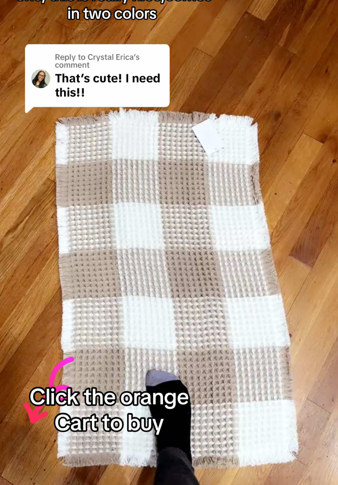 Replying to @Crystal Erica Enjoy the plush comfort of our waffle-weave bath mat,#bathmat #mat #TritardHome@Tritard Home #noslip #rug #nonslipmat #bathroommakeover #tiktokshowcase #contentcreator #youngmom #fyp#fyp≥ #viral #toryoupage #tiktokmarketplace #tiktokcreator #TikTokShopDealsforyoudays #Dealsforyoudays #supersale #TikTokShop #FallDealsForYou   #giftguide #tiktokshopblackfriday #tiktokshopcybermonday #spotlightfinds #giftsforher #giftsforhim #stayhomemom