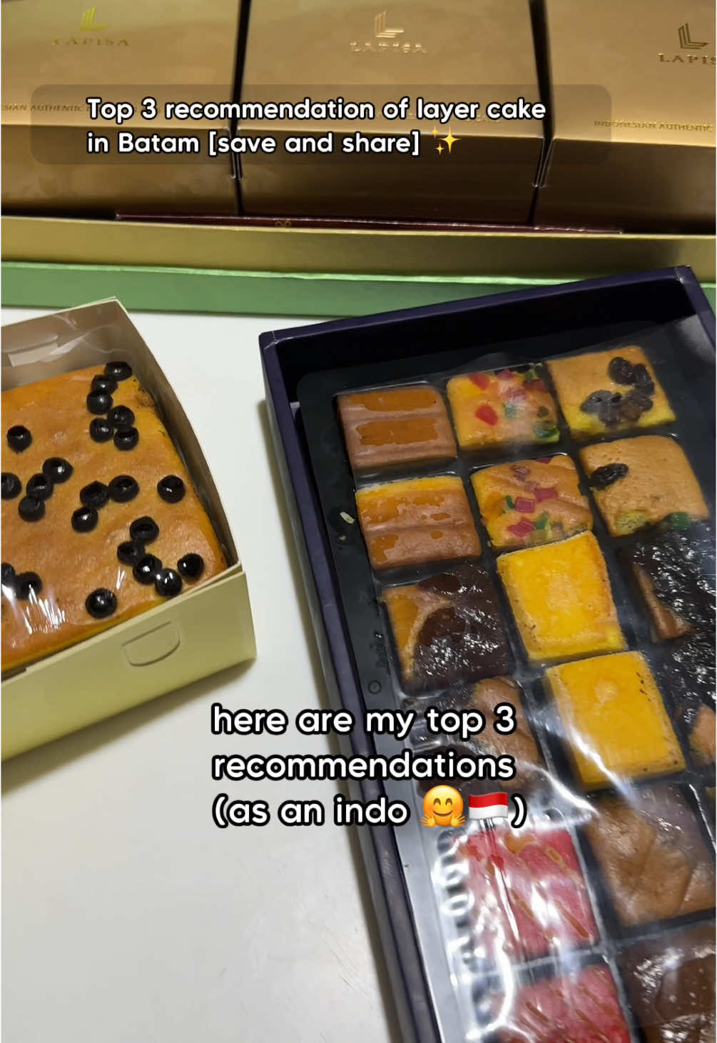 Save this video for your next weekend Batam trip! 🫡 #singapore #batam #layercake #batamrecommendedlayercake #whattobuyinbatam #whattoeatinbata