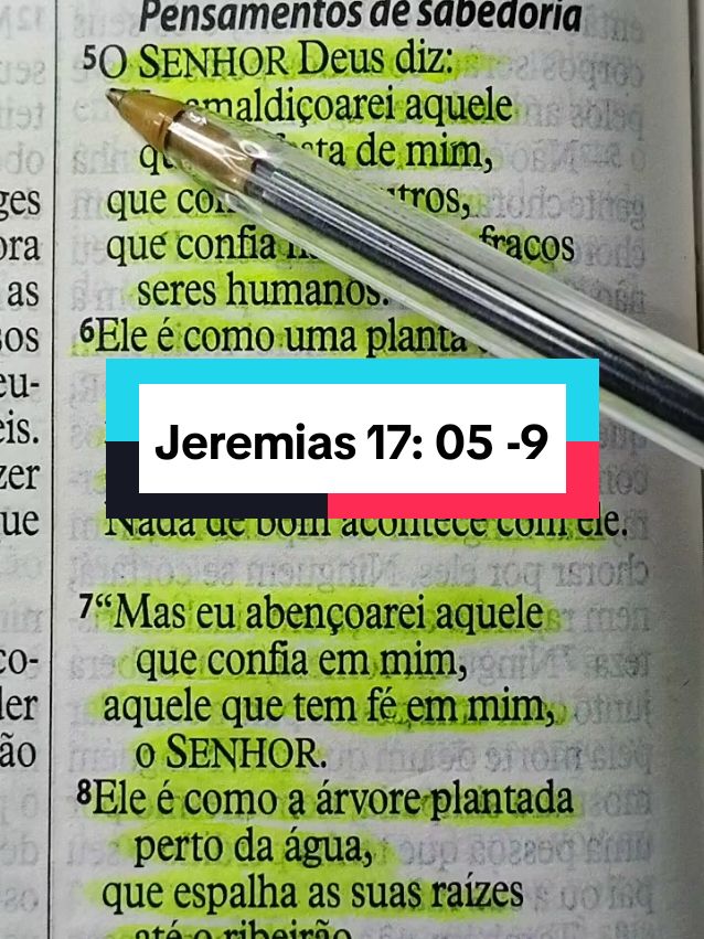 Jeremias 17:05-9 #oracao #fe #deus #biblia #cristoviveemmim✝️✨💖 #palavradedeus #versiculosdanoite 