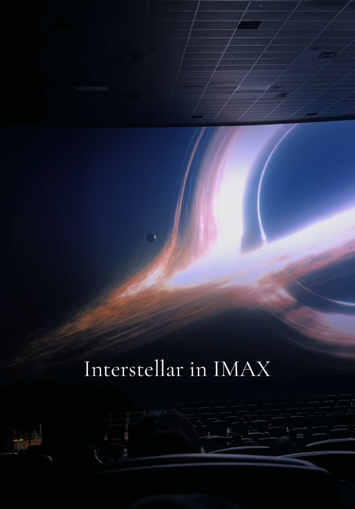 INTERSTELLAR in IMAX for it’s 10th year anniversary was surreal and beautiful🪐 #fyp #interstellar #imax #christophernolan #hanszimmer #cinema #filmtok 