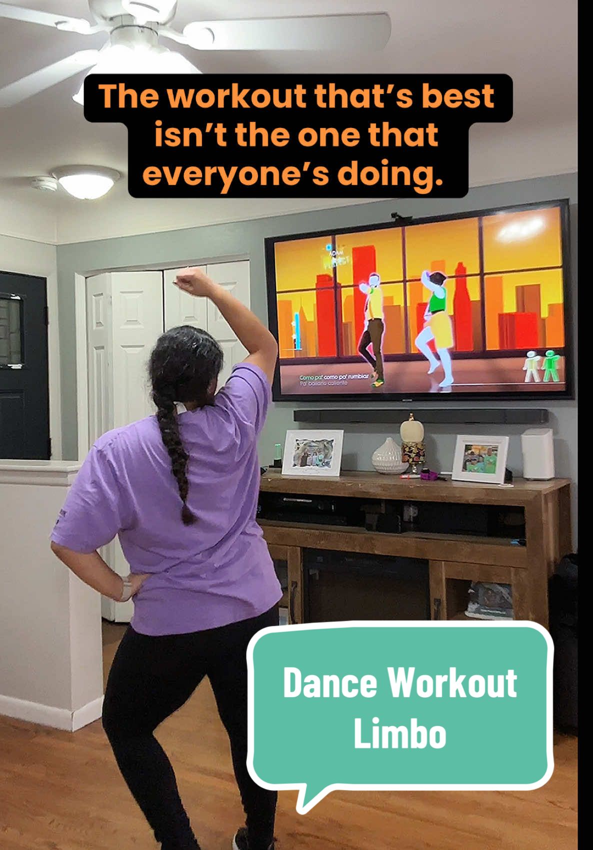 Just sayin’. 😏 #dancefitness #danceworkout #workoutmotivation #justdance #weightlossmotivation #justdance2025 #athomeworkouts #100lbsdown #plussizeworkouts #creatorsearchinsights 