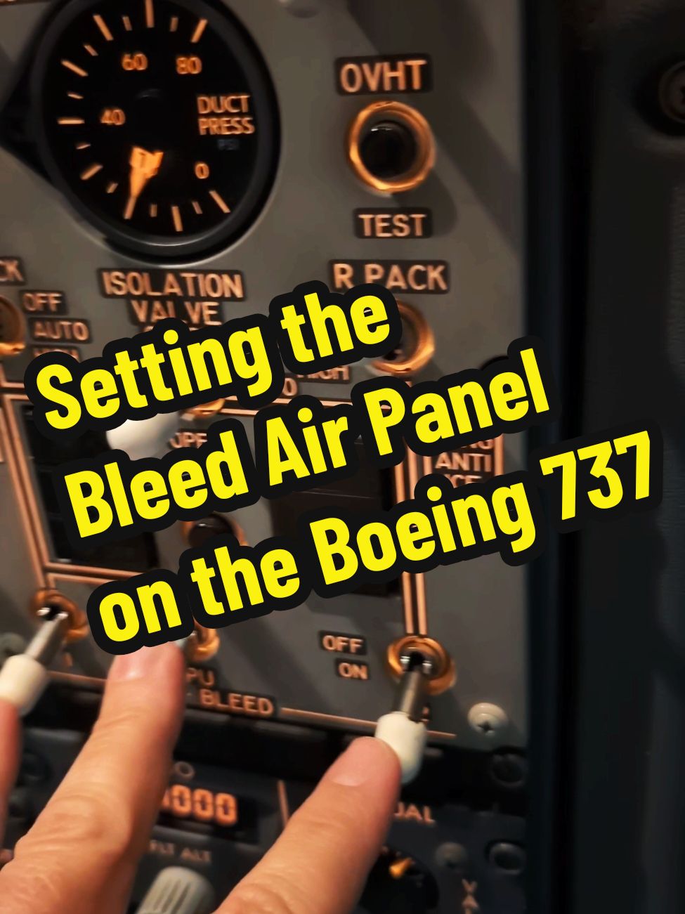 Replying to @georgewashington17761  How to set the Bleed-Air panel on the Boeing 737.  #travel #travelhack #flying4aliving #BeingUnited #boeing737 #Boeing #737 #airtravel #askapilot 