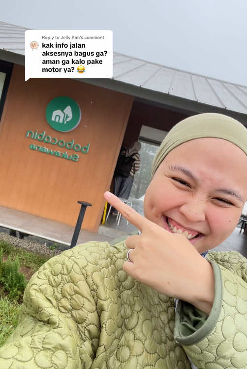 Replying to @Jelly Kim buat yang nanyain akses ke bobocabin sukawana pas aku ke sana bisa cek video ini yaa 👍 #bobocabin #bobocabinsukawana #staycation #staycationbandung 