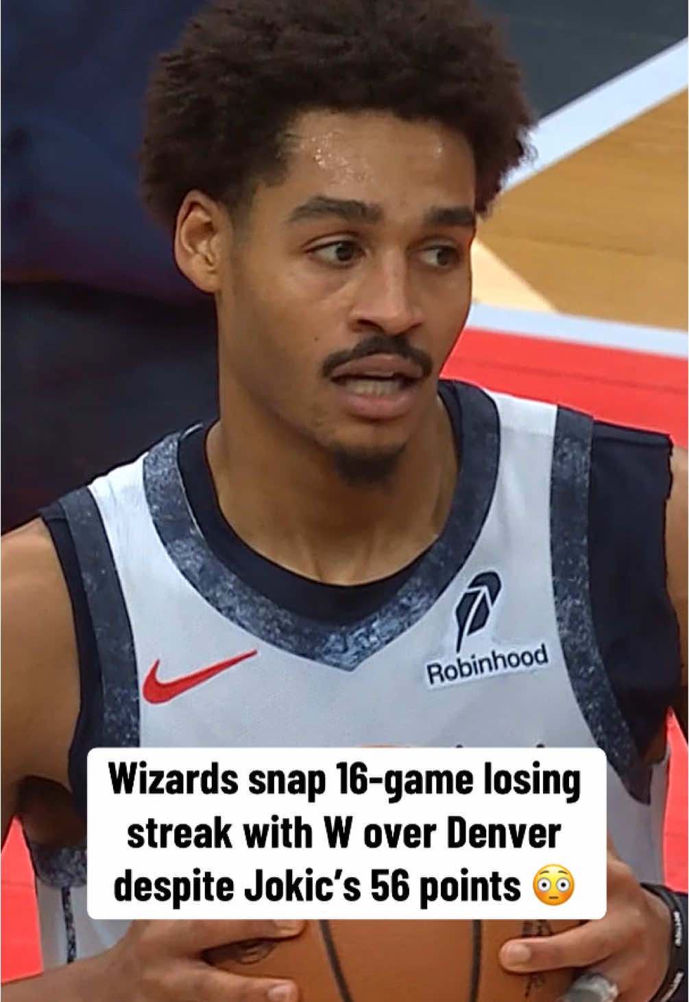 Wizards win their first game in over a month 👏 #NBA #basketball #nbabasketball 